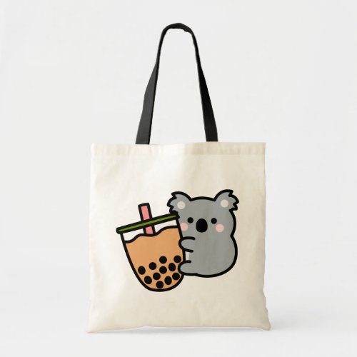 Bubble Tea and Koala Bear Tote Bag