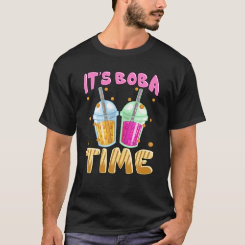 Bubble Tea Asian Anime Culture Boba Time For Teen T_Shirt