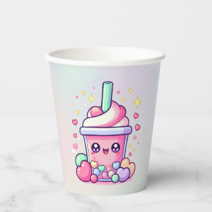 Bubble Tea Birthday Paper Party Cup