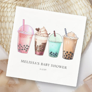 Bubble Tea Boba Baby Shower  Napkins