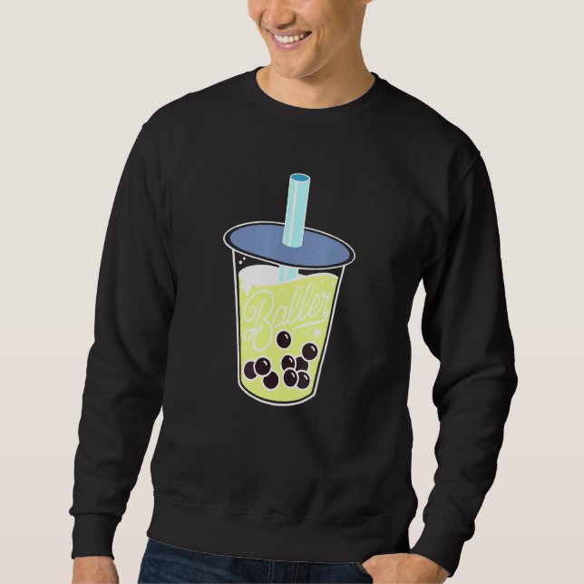 Bubble Tea Boba Milk Tea Baller Sweatshirt (Front)