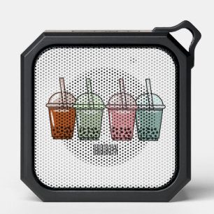 Bubble tea cartoon illustration bluetooth speaker
