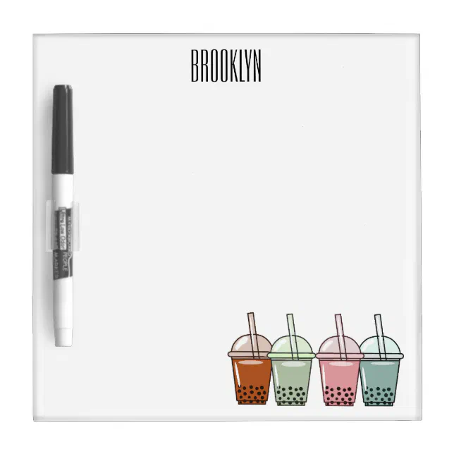 Bubble Tea Light-Up Dry Erase Board