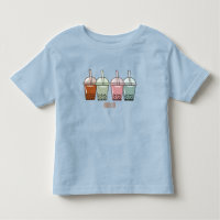 Bubble tea cartoon illustration