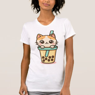 Bubble Tea Cat T-Shirt