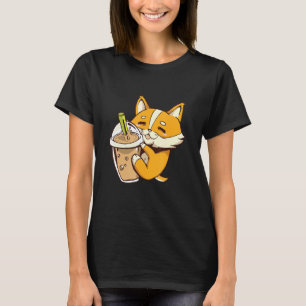 Bubble Tea Cute Corgi Dog Puppy Boba Tea Sweet Dri T-Shirt
