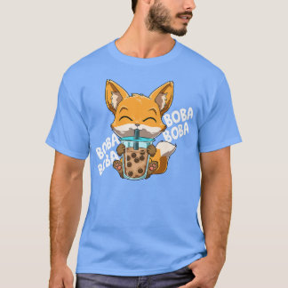 Bubble Tea Fox Funny Boba Tea  439 T-Shirt