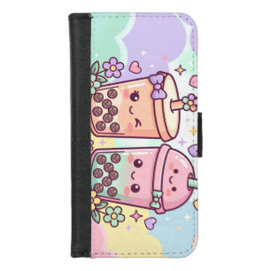 Bubble Tea Friends iPhone 8/7 Wallet Case