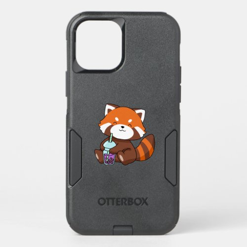 Bubble Tea Gift Girl Red Panda Boba Tea Bubble Tea OtterBox Commuter iPhone 12 Case