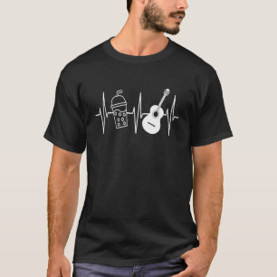 Bubble Tea Guitar Heartbeat Boba Tea T-Shirt