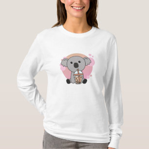 Bubble Tea Koala With Chocolate Sweet T-Shirt