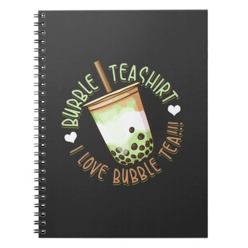 Bubble Tea Lover Boba Tea Drinker Notebook
