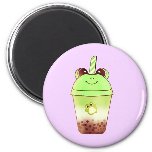 Bubble tea Milk Tea Frog Animal Magnet