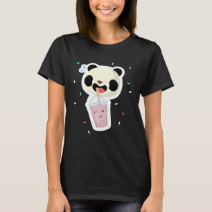 Bubble Tea Panda Boba Tea  Cute Animal Ice Cream T T-Shirt