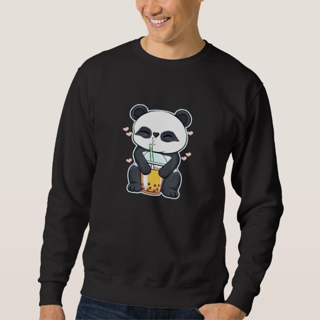 Bubble Tea Panda Sweatshirt (Front)
