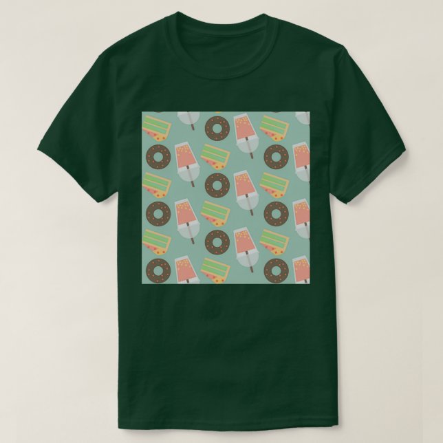 Bubble Tea Pattern 8 T-Shirt (Design Front)