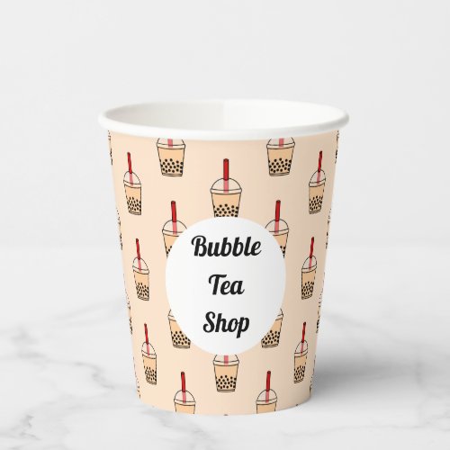 Bubble Tea Pattern  Paper Cups