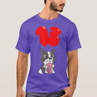 Bubble Tea Puppy - 13th Birthday - Kids Balloon Pa T-Shirt