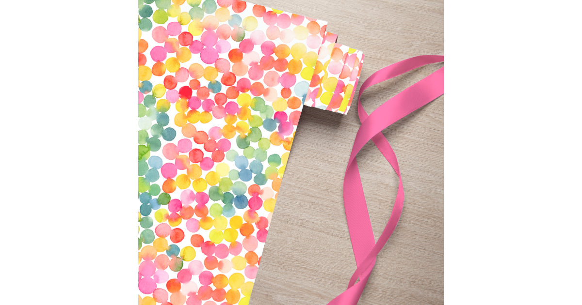 Pink and orange neon flower wrapping paper, Zazzle