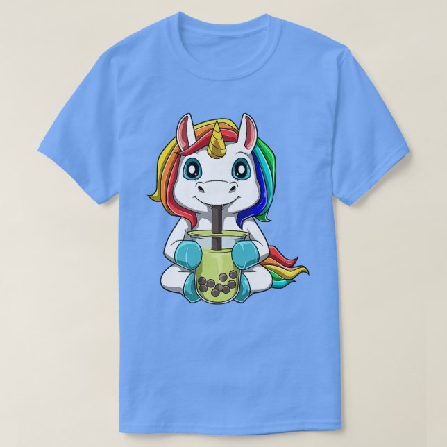 Bubble Tea Unicorn Boba Tea  528 T-Shirt (Design Front)