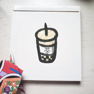 Bubble Tea with Kanji Classic Sticker