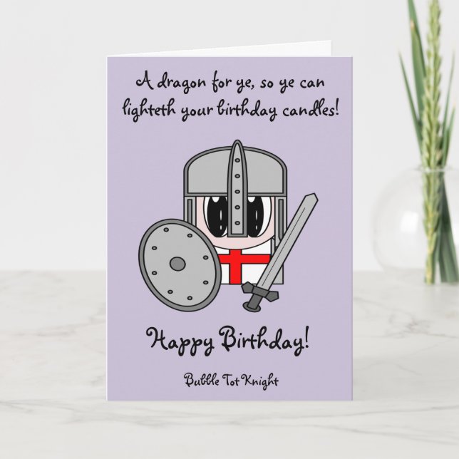Bubble Tot Knight Card (Front)