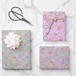 bubble trouble fun  wrapping paper sheets