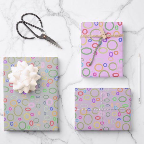 bubble trouble fun  wrapping paper sheets