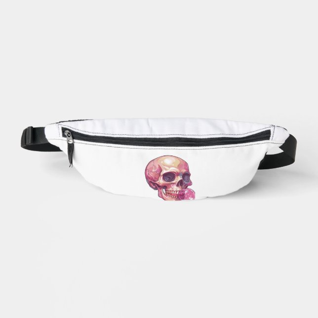 Bubble Trouble Skull � Funny Gum Skeleton Fanny Pack (Front)