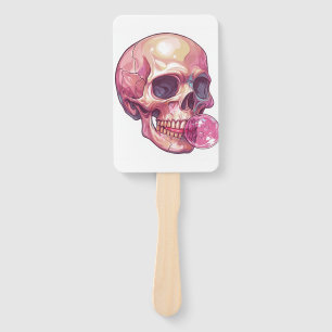 Bubble Trouble Skull � Funny Gum Skeleton Hand Fan
