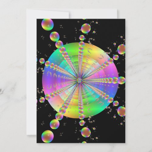 Bubble Tube Personalized Invitation