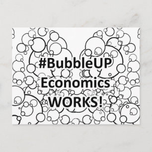 Bubble Up Economics Works Postcard