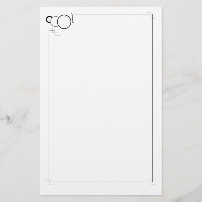 Bubble Worm Stationery (Front)