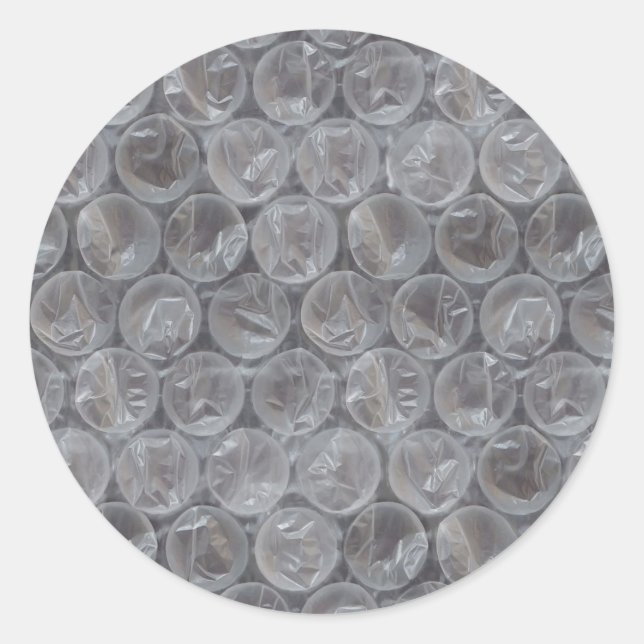 Bubble wrap classic round sticker (Front)