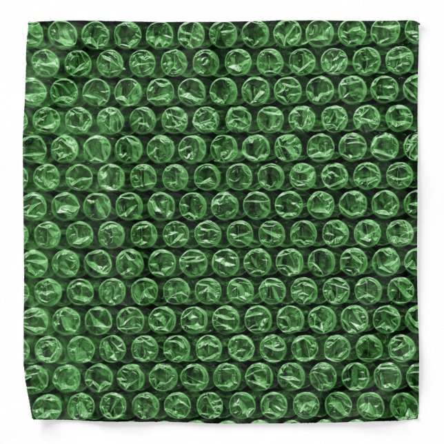 Bubble Wrap Green Bandana (Front)