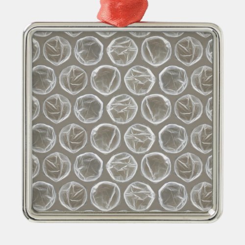 bubble wrap metal ornament