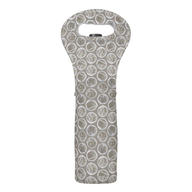 bubble wrap wine tote bag (Back)