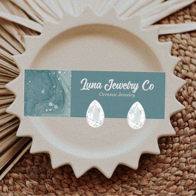 Bubbled Ink Jewelry Business Card (Creator Uploaded)