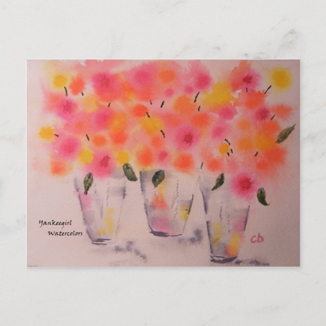 Bubblegum Blooms Postcard (Front)