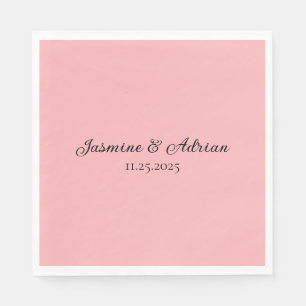Bubblegum Blush Wedding Napkins