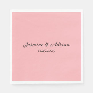 Bubblegum Blush Wedding Napkins