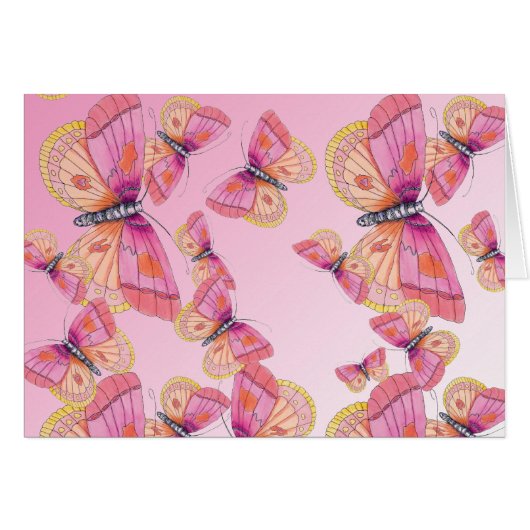 Bubblegum Butterflies Cards (Front Horizontal)