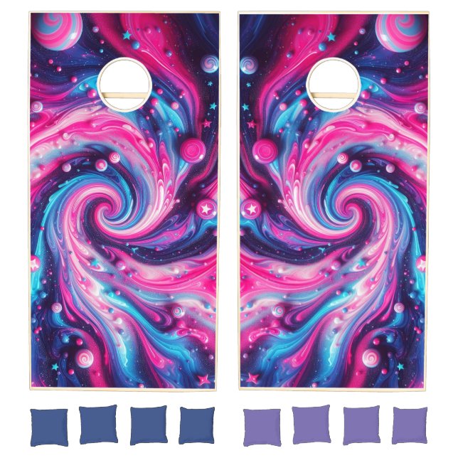 Bubblegum Galaxy - Cosmic Twist Cornhole Set (Set)
