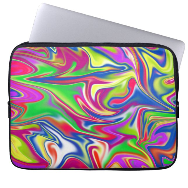 Bubblegum Marble, Laptop Sleeve (Front)
