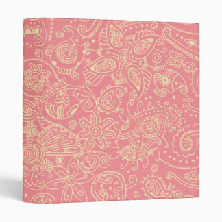 Bubblegum Paisley Binder