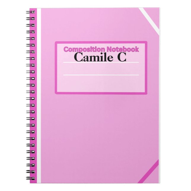 Bubblegum Personalized Composition Notebook (Front)