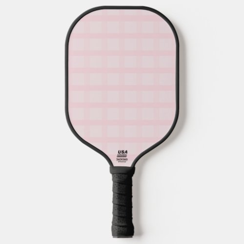 Bubblegum Pink And Lavender Blush Gingham Pattern Pickleball Paddle