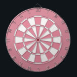 Bubblegum Pink and White Dartboard<br><div class="desc">Bubblegum pink and white dart board.</div>