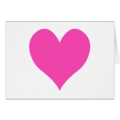 Bubblegum Pink Cute Heart Shape (Front Horizontal)
