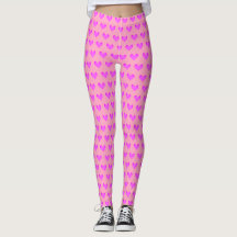 Bubblegum Pink Lilac Love Hearts Valentines Print